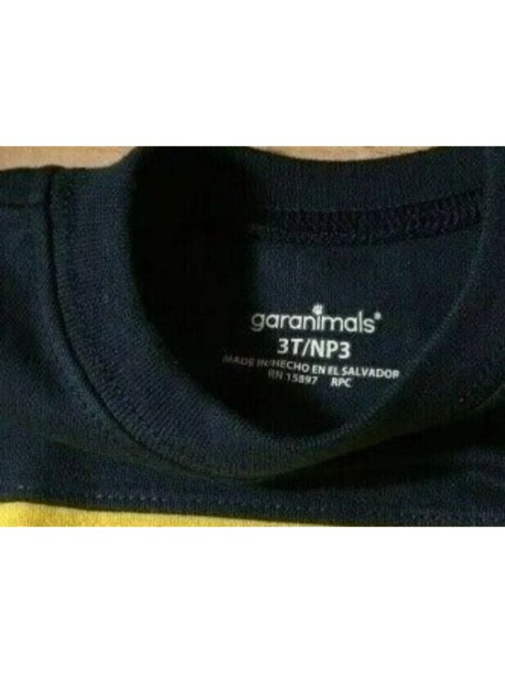 Boy Garanimals Property Athletic Dept 3T S/S Graphic Yoke Tee Shirt Yellow Black - Picture 4 of 6